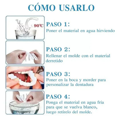 Carillas Dentales Premium ® Snap-On Smile - Perfecto para muecos & dientes amarillos